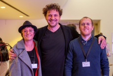 16. Filmplus curator Werner Busch (m.) with Eleonora Marino and Mario Marrone of AMC