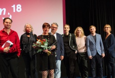 31. Ingrid Koller mit der Jury Spielfilm und kuenstlerischem Leiter Dietmar Kraus