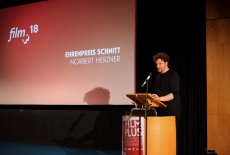 6. Filmplus Kurator stellte den diesjaehrigen Ehrenpreistraeger Norbert Herzner dem Koelner Publikum vor